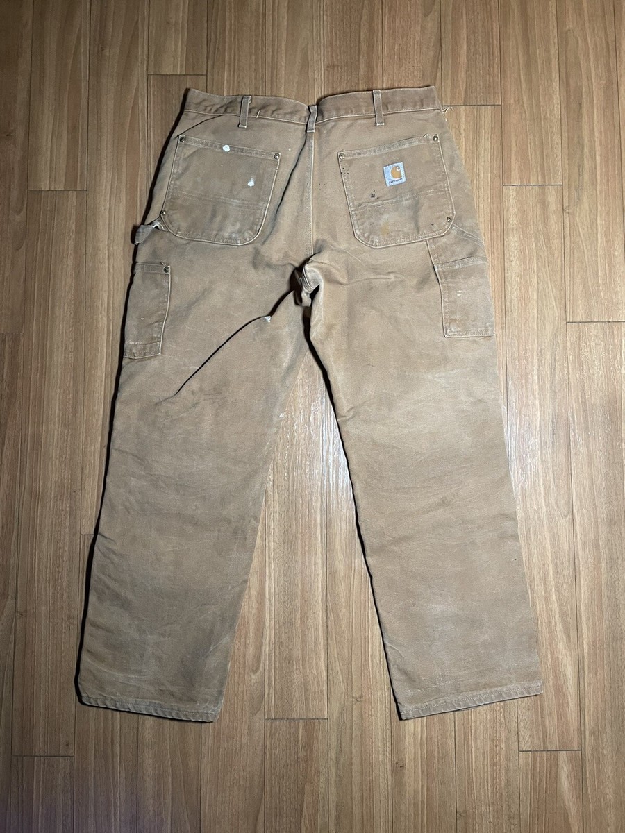 FI-Distressed Double Knee Pants (VerⅡ) Vintage Distressed Carhartt double Knee Pants 36x30 Made in