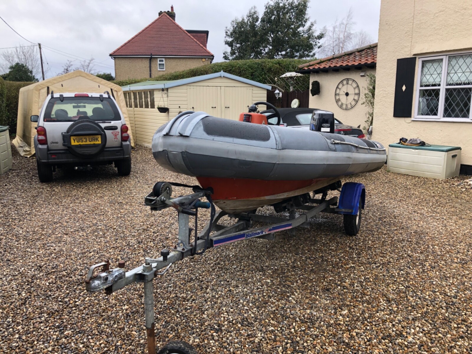 AVON SEARIDER SR4 WITH A 2012 TOHATSU 50HP TLDI EFI 2 STROKE HYDRAULIC
