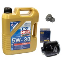 MotoröL ÖLfilter SM836 5W30 5 Liter + ÖLablassschraube FüR Skoda Audi Seat VW
