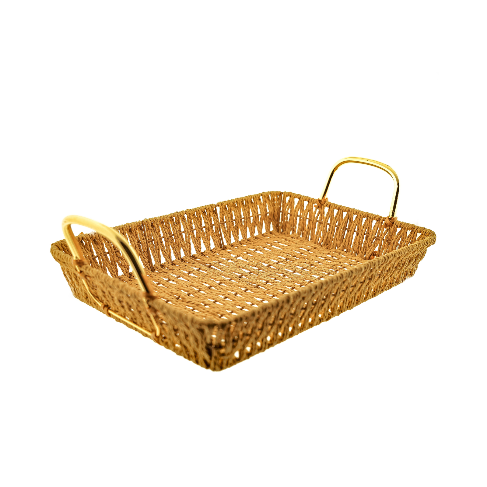 Корб-Сет-аус-Штрох в Хольцфарбене с золотыми и гриффенскими речными заводами для Деко 2 tlg