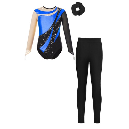 Children Girls Sets Patchwork Tracksuits Competition Outfits Long Sleeve 3Pcs - Picture 82 of 110
