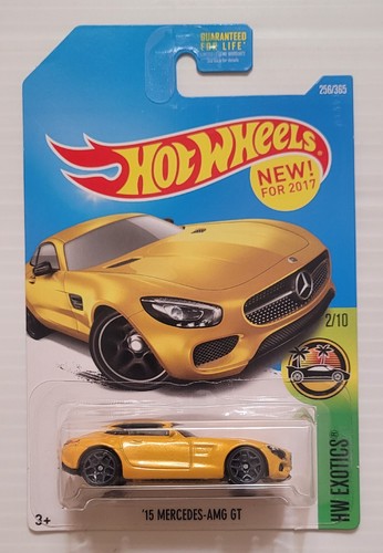 Nuovo per 2017 Hot Wheels '15 MERCEDES AMG GT - Giallo - Foto 1 di 5