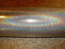12" x 12" One Sheet SILVER STARDUST Holographic Adhesive Vinyl 17 Colors