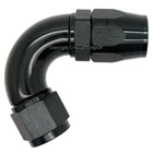 AN-10 10AN BLACK 120 DEGREE Swivel FULL FLOW CUTTER Oil Braided Hose Fitting