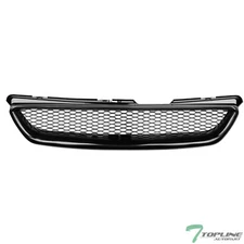 Topline For 1998-2002 Accord Coupe T-R Aluminum Honeycomb Mesh Front Grille Blk