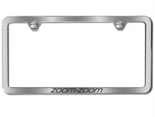 Genuine Mazda Zoom-Zoom License Plate Stainless Steel Frame Brushed Slimline