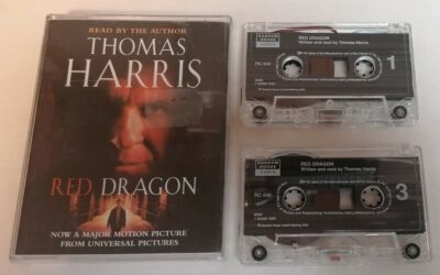 AUDIO BOOK - Thomas Harris Red Dragon Read By The Author X2 Audio Tapes