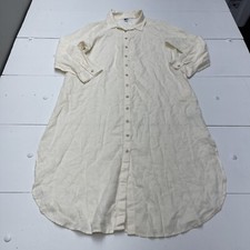 Old Navy Ivory Long Sleeve Shirt Dress Women’s Size Large NWOT
