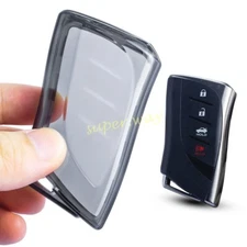 Transparent Black Car Key Fob Cover Case Bag For New Lexus ES NX RX UX LC LX LS