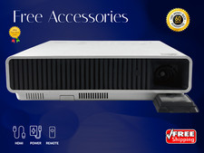 4K DLP Projector Outdoor Cinema, Family Night, Gaming 2500 ANSI 2160p Lamp-Free