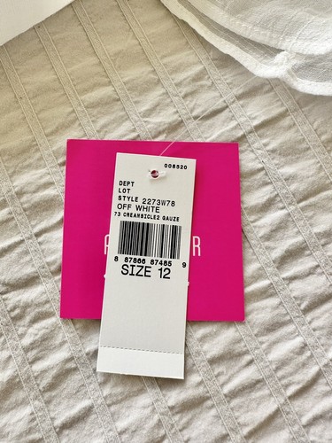 Amy Byer Girls' Off The Shoulder Off White Maxi Dress W Adjustable Strap Size 12 - Picture 5 of 5