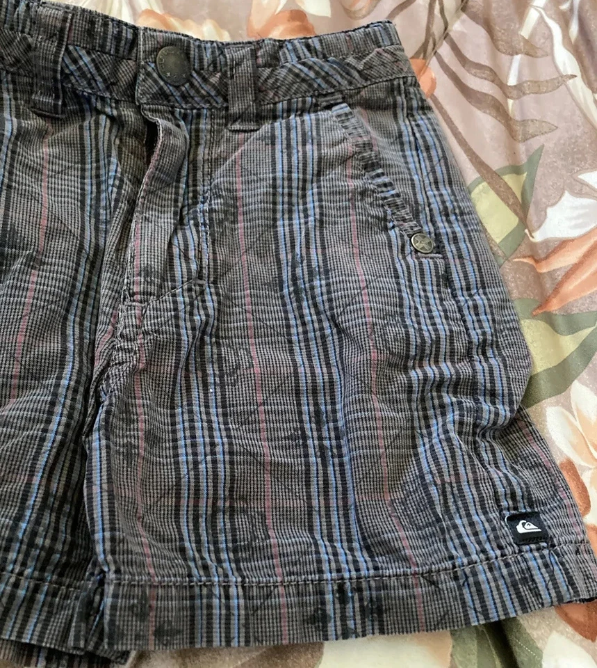 Quiksilver Plaid Adjustable Waisted Shorts Infant Size 12 Months - Image 4 of 4