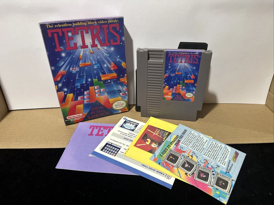 Tetris (Nintendo Entertainment System, NES 1989) CIB, New Other-(See Desc) - Image 2 of 4