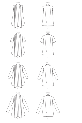 McCall's SEWING PATTERN M8052 Misses' Cardigans Sizes XS-M Or L-XXL - Picture 5 of 6