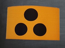 Blindenarmbinde f&uuml;r Sehbehinderte elastisch universal 5cm breit gelb schwarz NEU