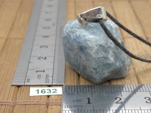 Pendentif FLUORITE + CORDON reglable pierre brute collier lithotherapie reiki - Imagen 4 de 4