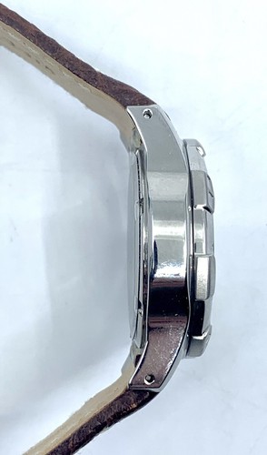 New Fossil Watch Quartz Movement Brown Leather Cream Dial w Box Papers Unisex - Picture 7 of 9