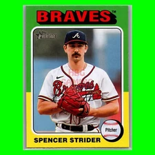 2024 Topps Heritage - #443 Spencer Strider - Atlanta Braves