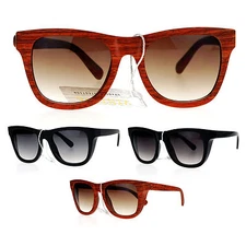 SA106 Unique Wind Breaker Side Visor Horn Rim Retro Gradient Lens Sunglasses