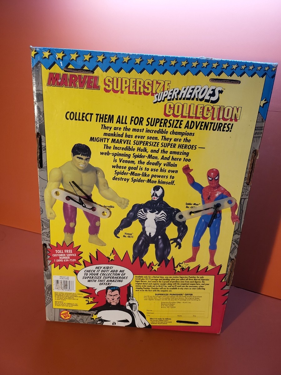 Venom Marvel Supersize Superheroes 15 Inch Action Figure 1991 Toy