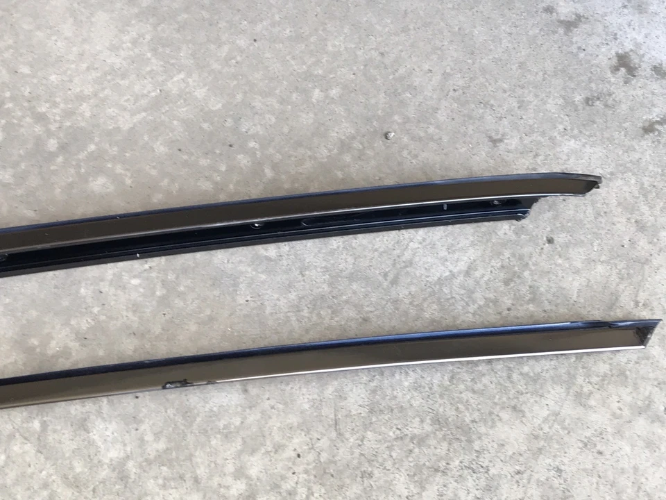 MERCEDES-BENZ SL R129 300SL 500SL 600SL LADOS TAPA DURA VIDRIO CROMO MOLDURAS PAR Foto 4 de 4