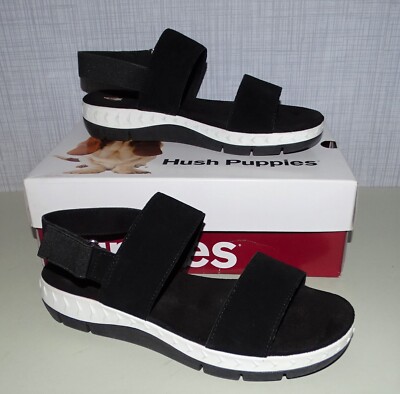 Sandalen Hush Puppies Leder schwarz 40