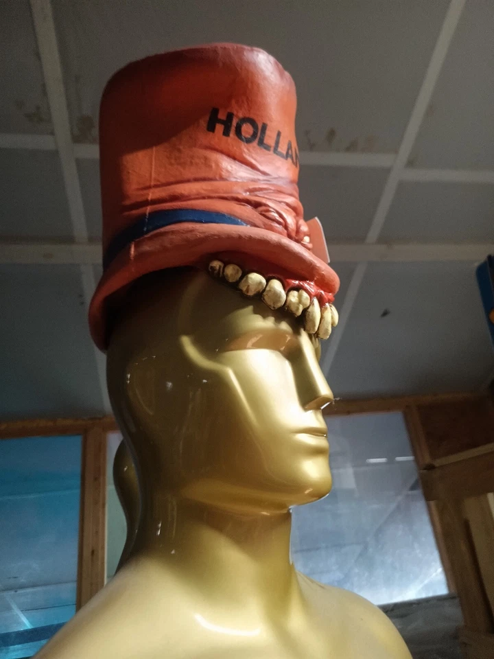 Sombrero de Halloween con Diente Espeluznante "Holanda" Horror, ¡Nuevo! Disfraz de miedo, freakshow Foto 3 de 4