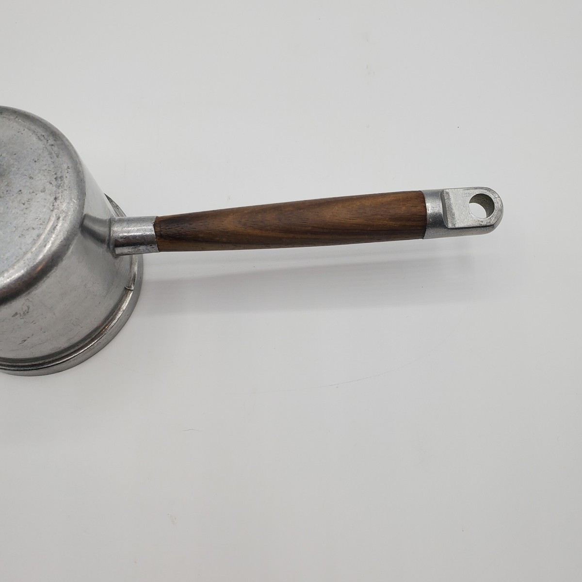 Vintage Knobler Metal Pour Expresso Cup Wood Handle Japan Vintage Knobler Metal Pour Expresso Cup Wood Handle Japan