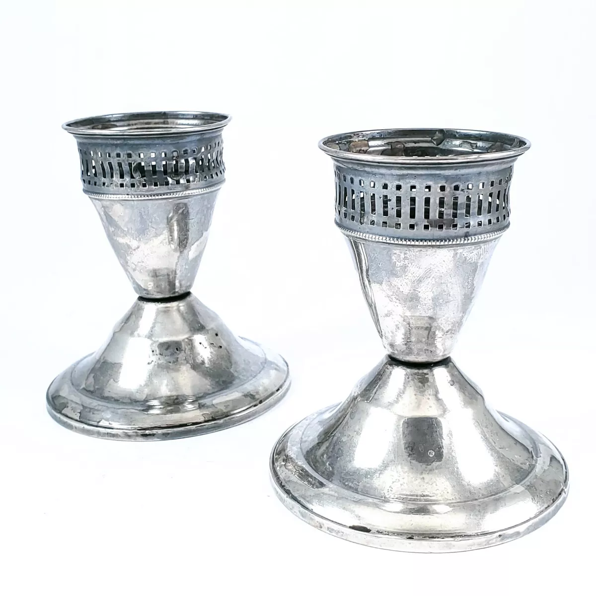Vintage Duchin Creation Sterling Silver Candlestick Holder Set