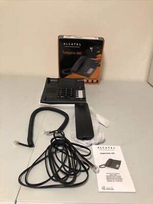 Open Box ALCATEL Atlinks Temporis 380 Business Phone Black