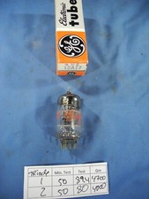 GE 12AT7 NOS/NIB vacuum tube FREE & FAST SHIPPING! (TESTED W/ TV-7D/U)