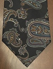 Buckingham Black Purple 100% Silk Men’s Neck Tie Made In USA