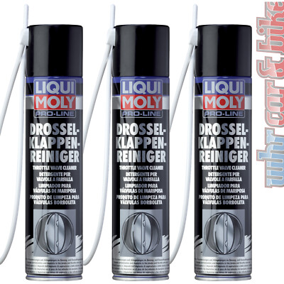 3x Liqui Moly 5111 Pro-Line Drosselklappen-Reiniger 400ml Aktiv-Lösungsmittel