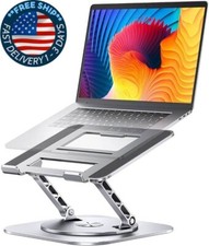 Soporte ajustable para computadora con base giratoria 360, computadora port til.