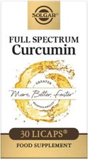 Solgar Full Spectrum Curcumin for Faster Bioavailability | 30 Softgels