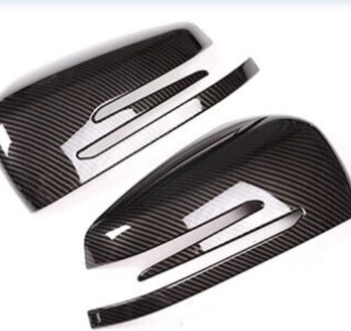 For 13-18 MB A Class W176 Side View Mirror Housing Carbon Fiber Print - 第 1/3 張圖片