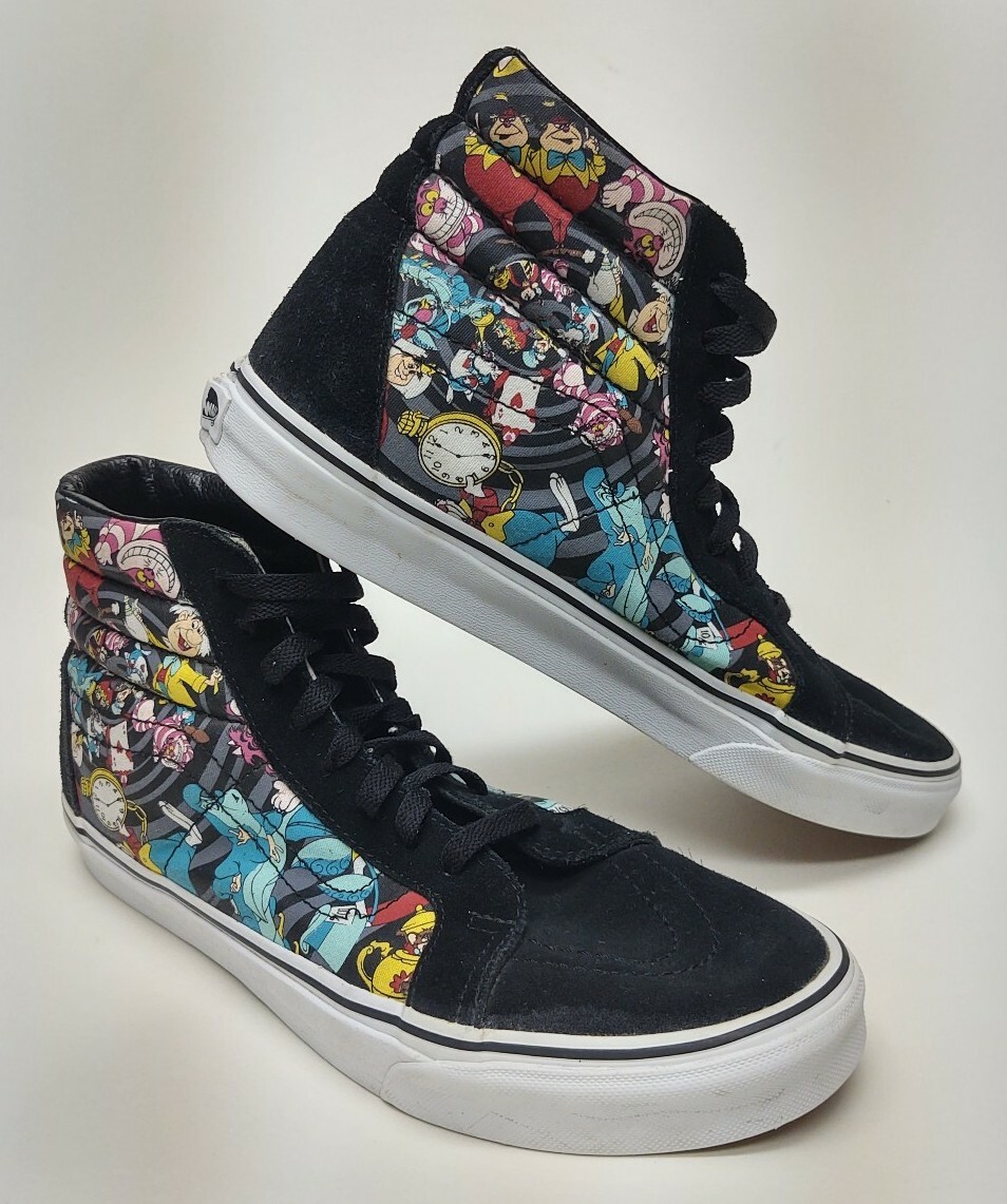 alice in wonderland vans high tops