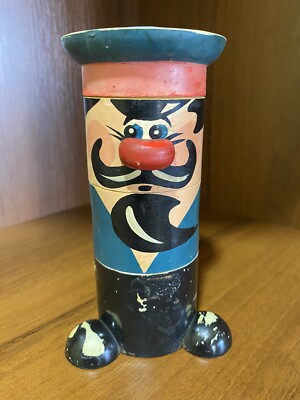 RARE VINTAGE Salt & Pepper Shakers USSR WOODEN SOVIET