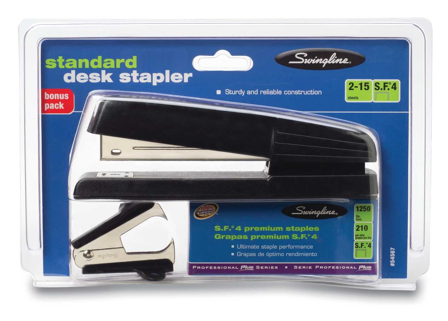 Swingline Stapler Staples Staple Remover Office Tool Paper Desk Desktop 15 Sheet-image