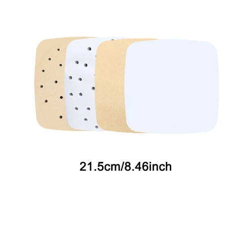 100 PCS Air Fryer Liners Perforated Parchment Paper Square Non-Sticky Baking - Picture 9 of 44