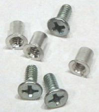 NAB 1/2" Hardware Set Pack of 3 Screws Barrel Nuts for Metal Tape Reels