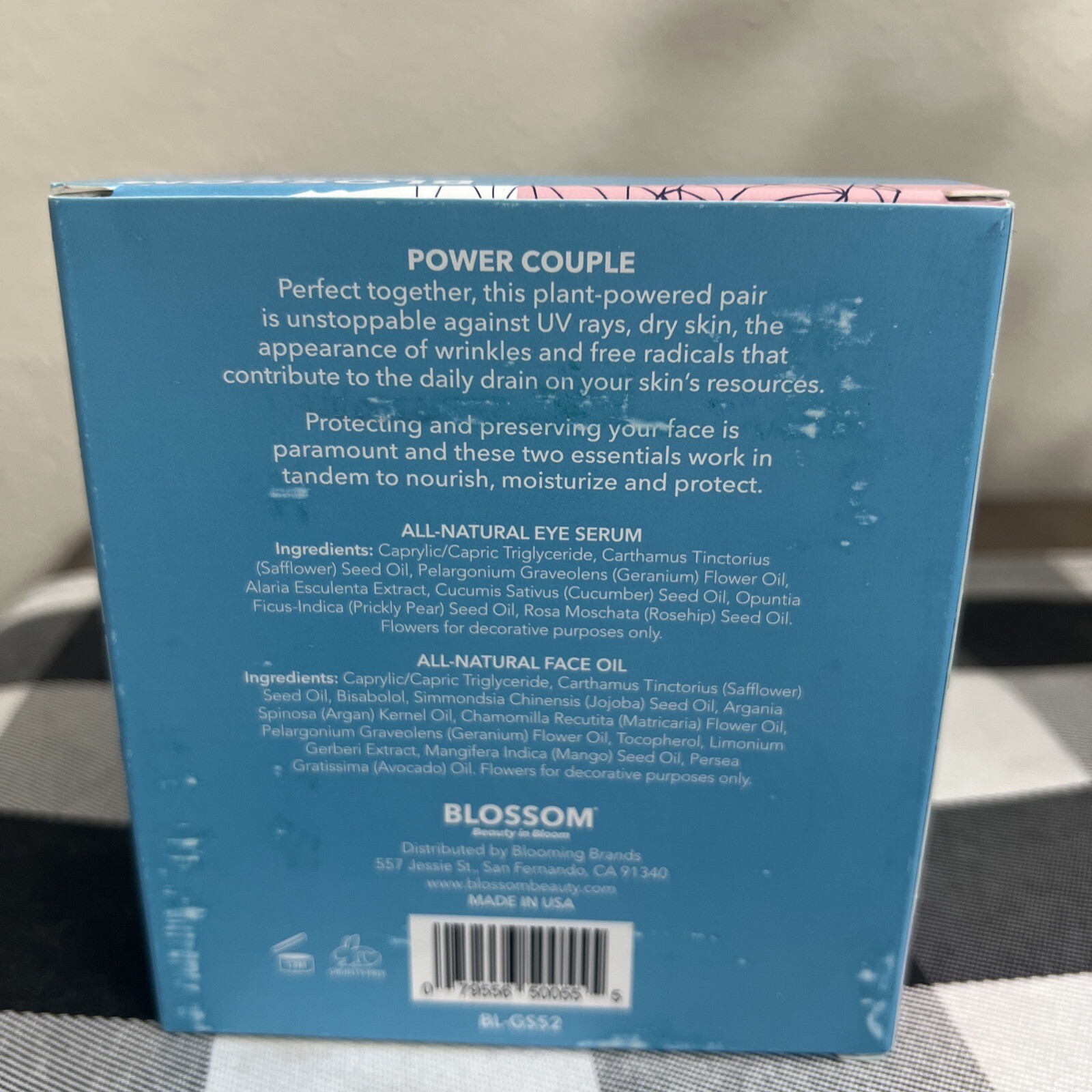 Blossom Beauty In Bloom All Natural Power Couple Eye Serum And Face Oil Set