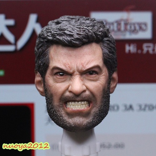 1:6Head Sculpt Angry Ver Wolverine Logan Head Carved Hugh Jackman Fit 12"PH Body - Picture 5 of 16