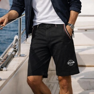 Men Paul & Shark Shorts Black Cotton M