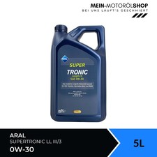 Aral SuperTronic LL III/3 0W-30 VW Mercedes BMW Motor&ouml;l 5 Liter