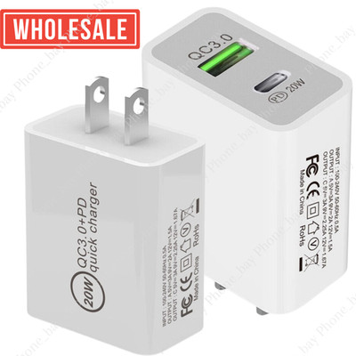 For iPhone17 16 15 14 13 12 Samsung 20W Fast Charger USB-C PD Power Adapter Lot