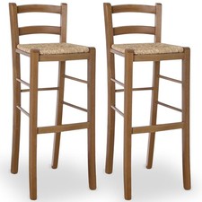Set 2 sgabelli bar alti 80 cm