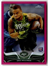 2013 Topps Chrome Pink Refractors Dee Milliner Rookie #199 Jets RC,/399