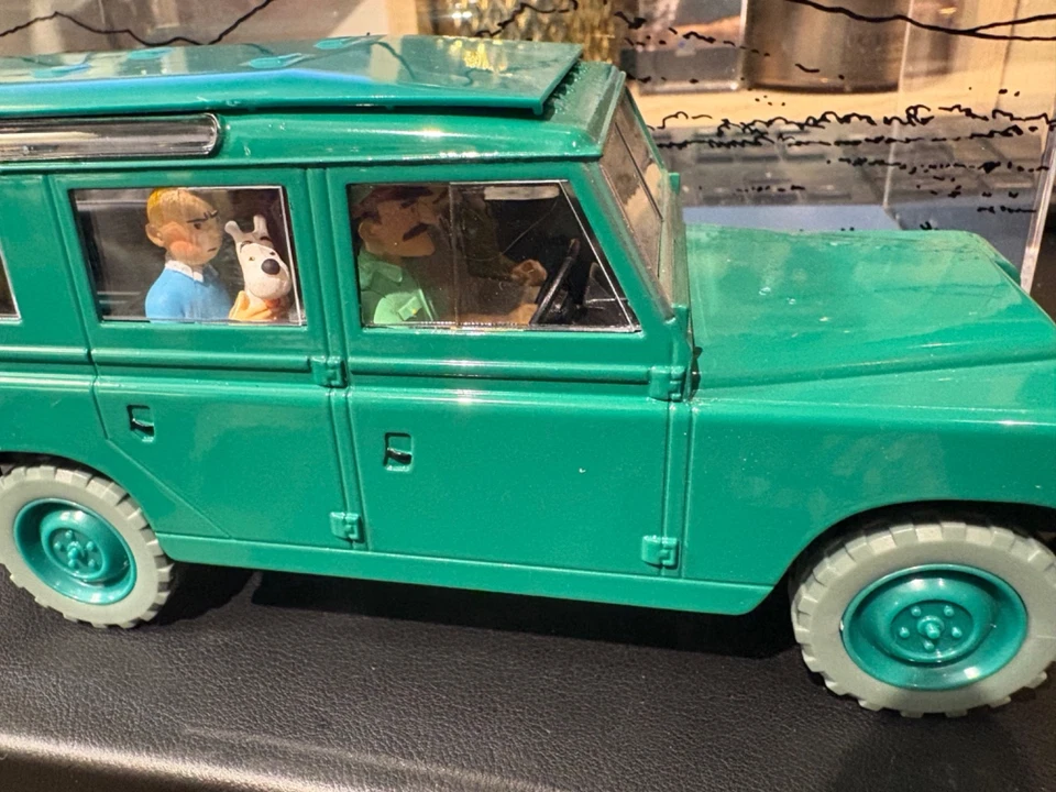 TINTIN -VOITURE  1/24 - LE TOUT TERRAIN POUR TRENXCOATL AVEC LIVRET N°57 - Photo 4/4