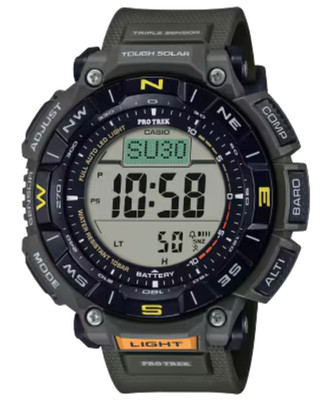 【CASIO】PRO TREK PRG-340ANS-3JR Triple Sensor Solar Outdoor Watch Green Japan